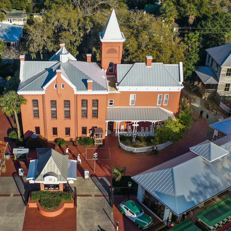 aerial view of St. Augustine Old Jail Museum