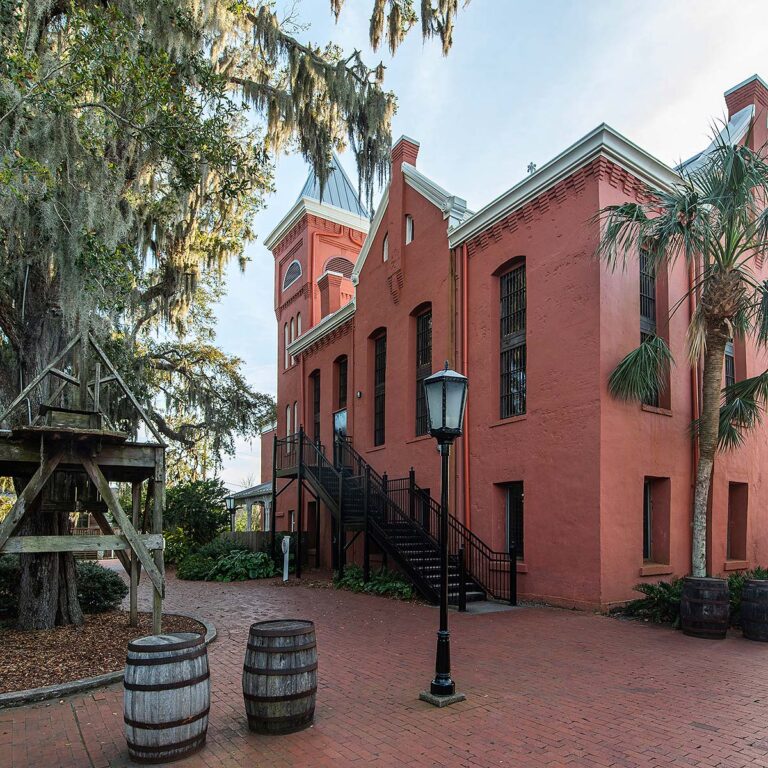 side view of the Old Jail in St. Augustine