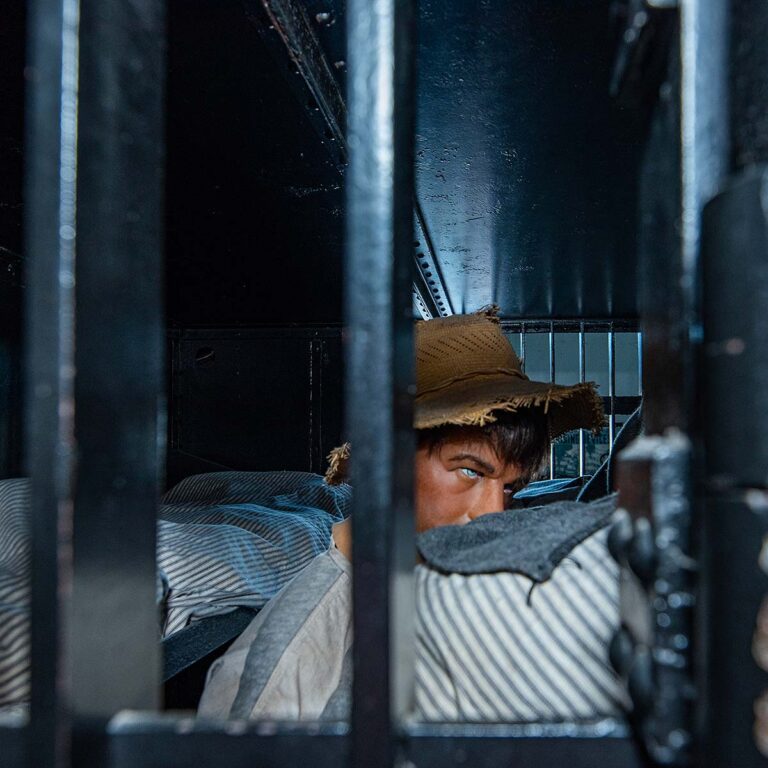 prisoner inside Old Jail in St. Augustine