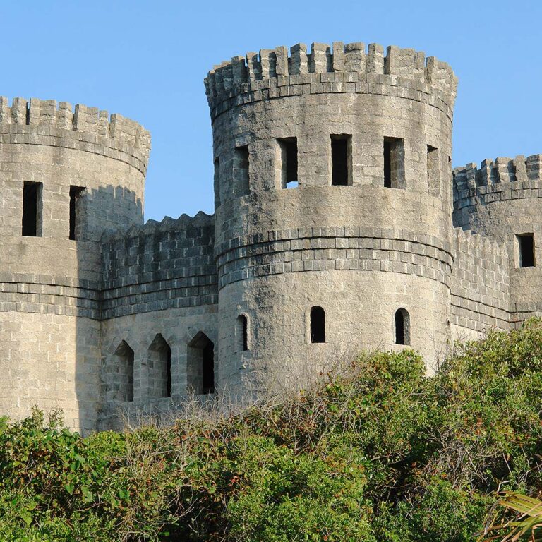 Castle Otttis stands majestically, featuring stone walls