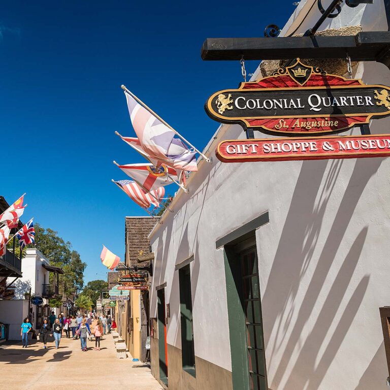 Historic Colonial Quarter showcasing colonial architecture