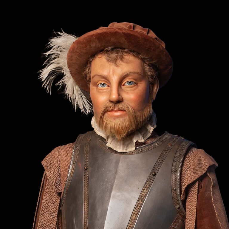 Historical image of Sir Francis Drake, the renowned English navigator